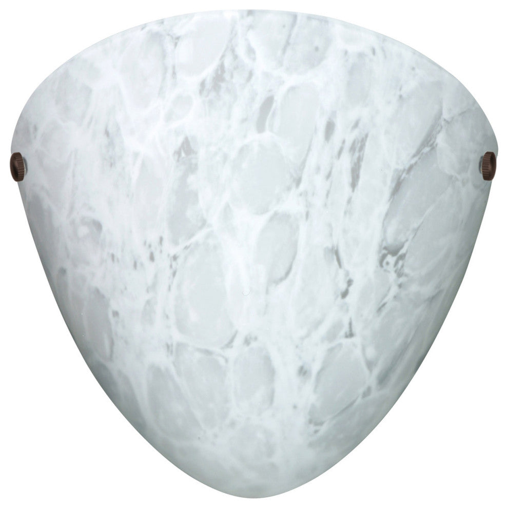 Kailee 1 Light Wall Sconce, Bronze, LED, Carrera Glass