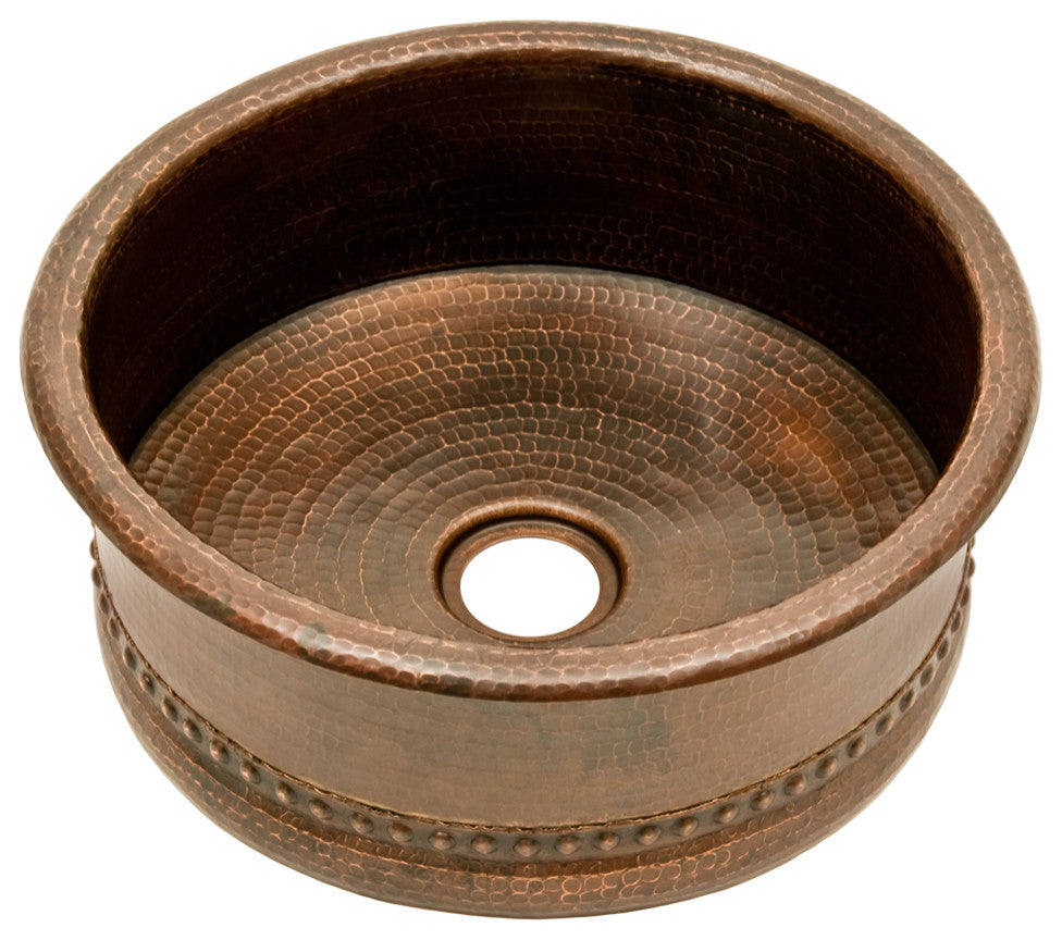 Premier Copper BV15DB2 15" Round Bar Sink