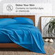 Bare Home Twin XL 1800 Microfiber Sheet Set, Medium Blue