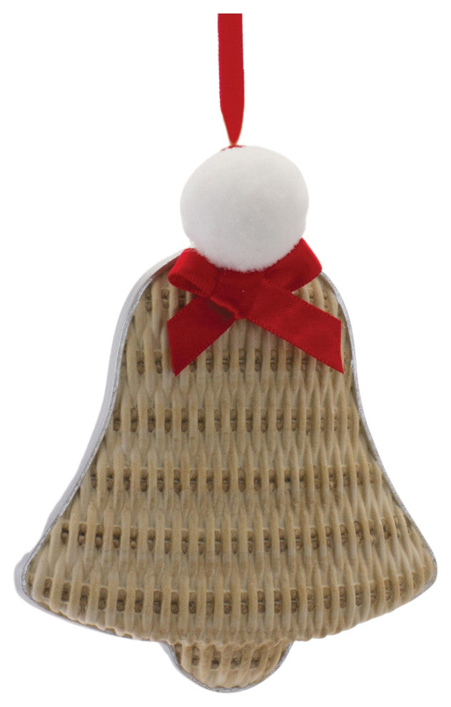 Cozy Mitten Hat and Bell Ornament, 12-Piece Set