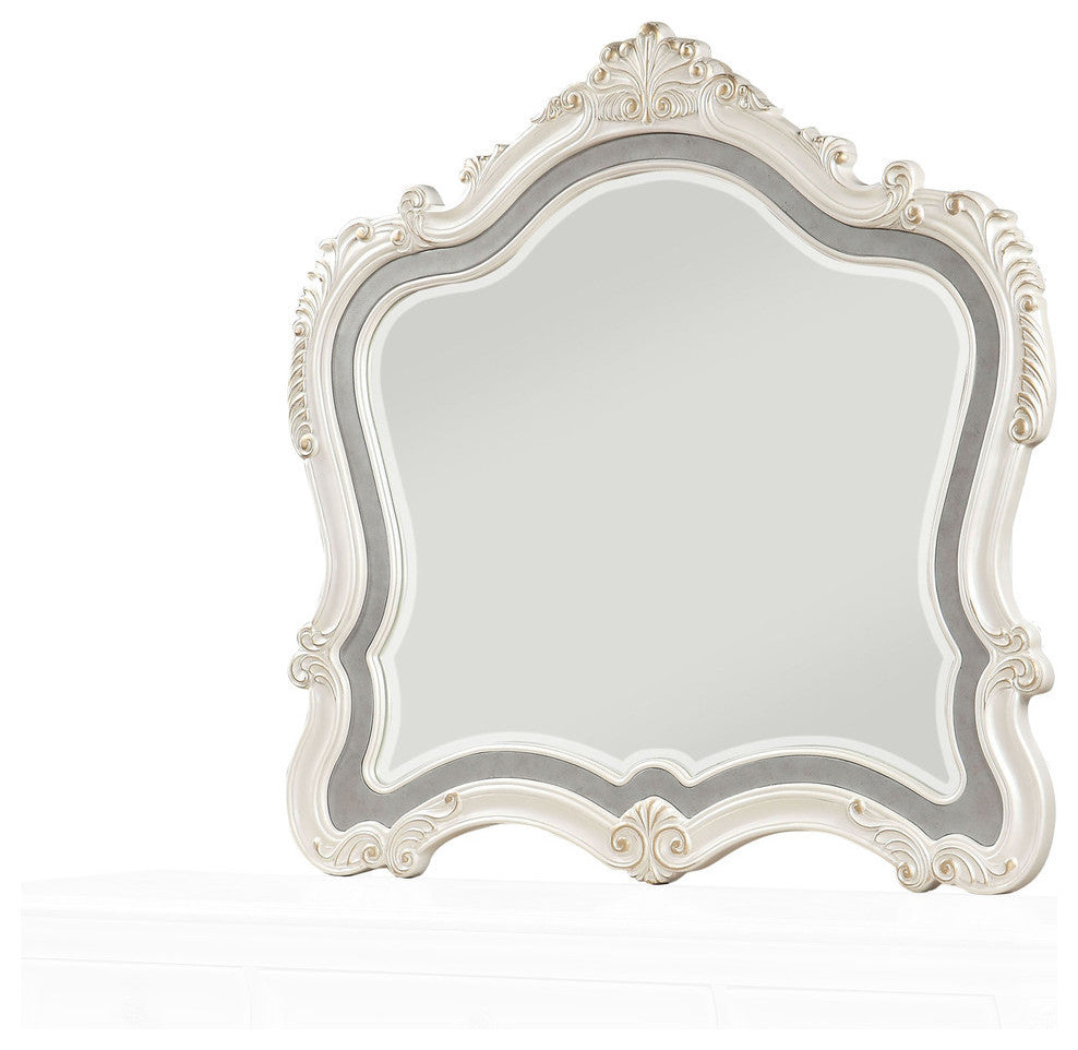 Chantelle Mirror, Pearl White