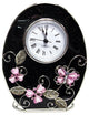 Elegance Pink Butterfly Clock