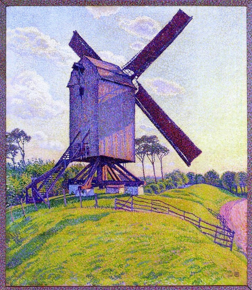 Theo Van Rysselberghe The Mill at Kelf, 20"x25" Wall Decal
