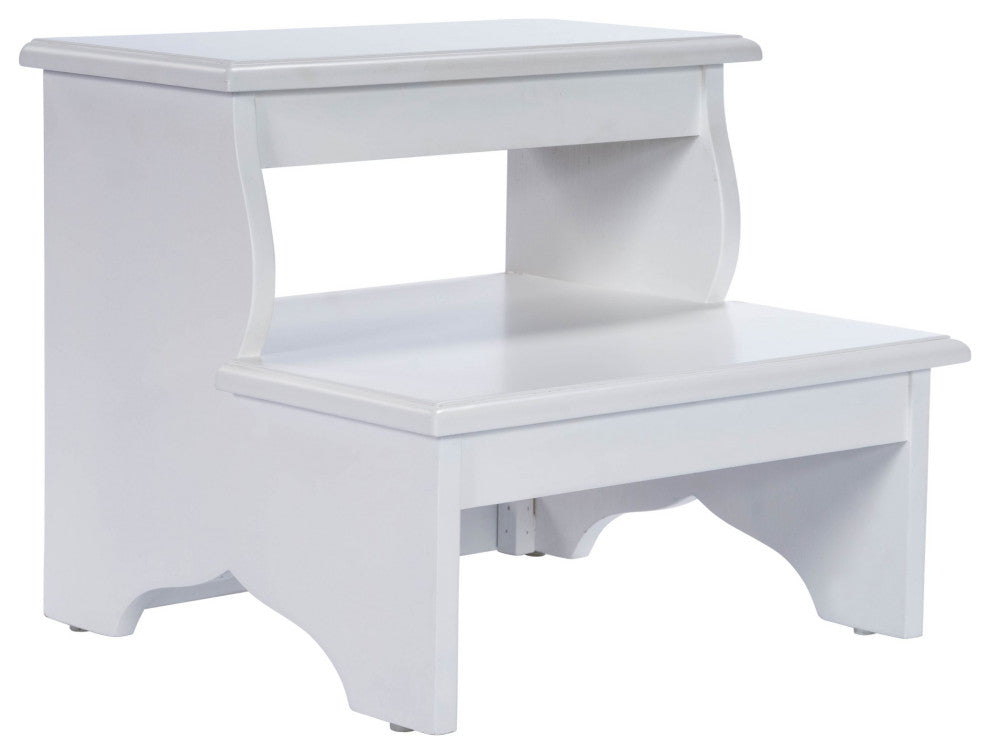 Handcrafted White Step Stool