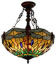 CHLOE Lighting CH3T471GD18-UP3 EMPRESS Blackish Bronze 3 Light Hanging Pendant