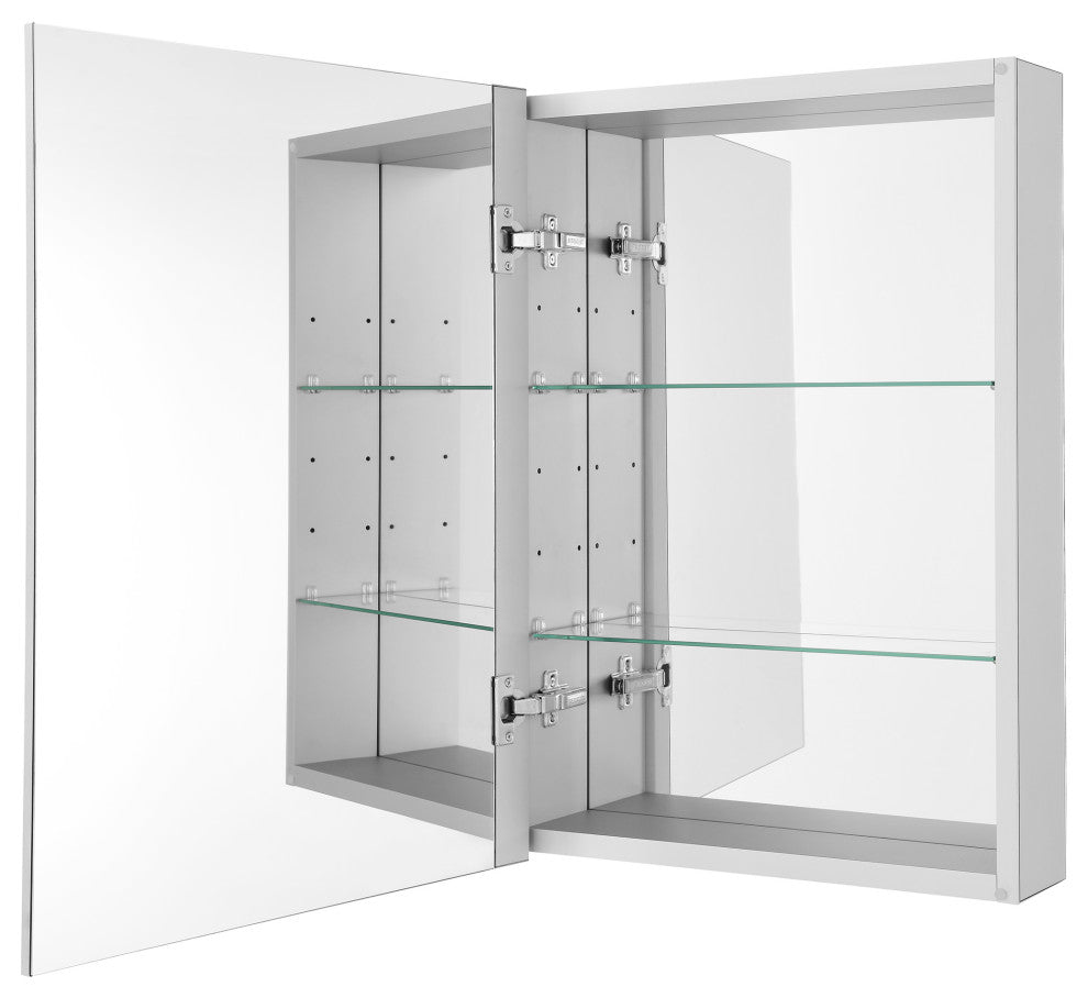 Cache 20"x30"Mirrored Aluminum Medicine Cabinet