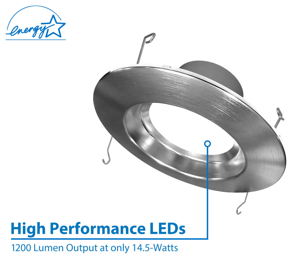 DCR56(v2) Nickel High-Output LED Recessed Downlight, 3000K