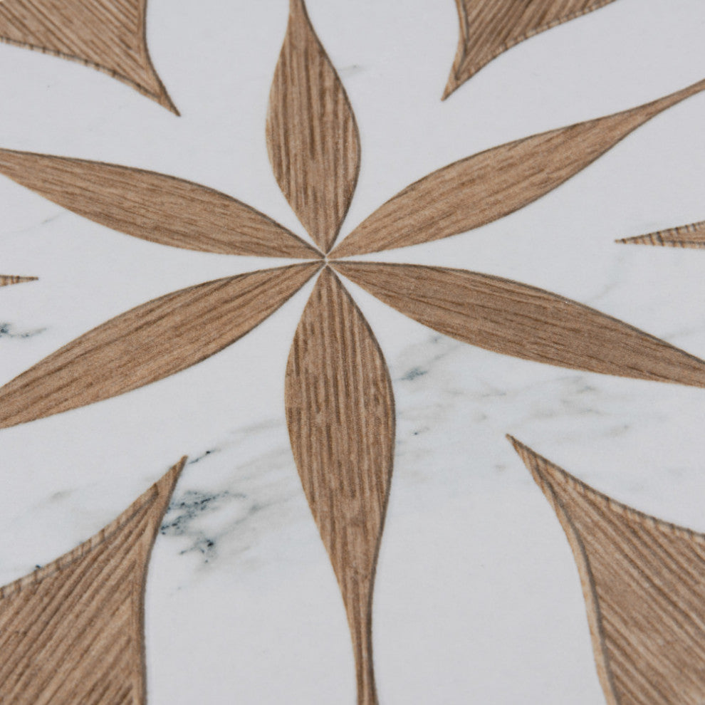 Llama Flower Loire Noce Porcelain Floor and Wall Tile
