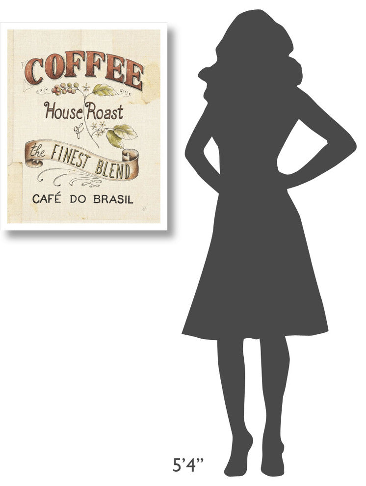 "Authentic Coffee IX" Digital Paper Print by Daphne Brissonnet, 24"x30"