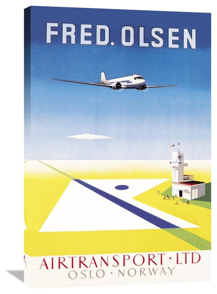 Fred. Olsen Airtransport Ltd. Oslo - Norway, 24"X36"