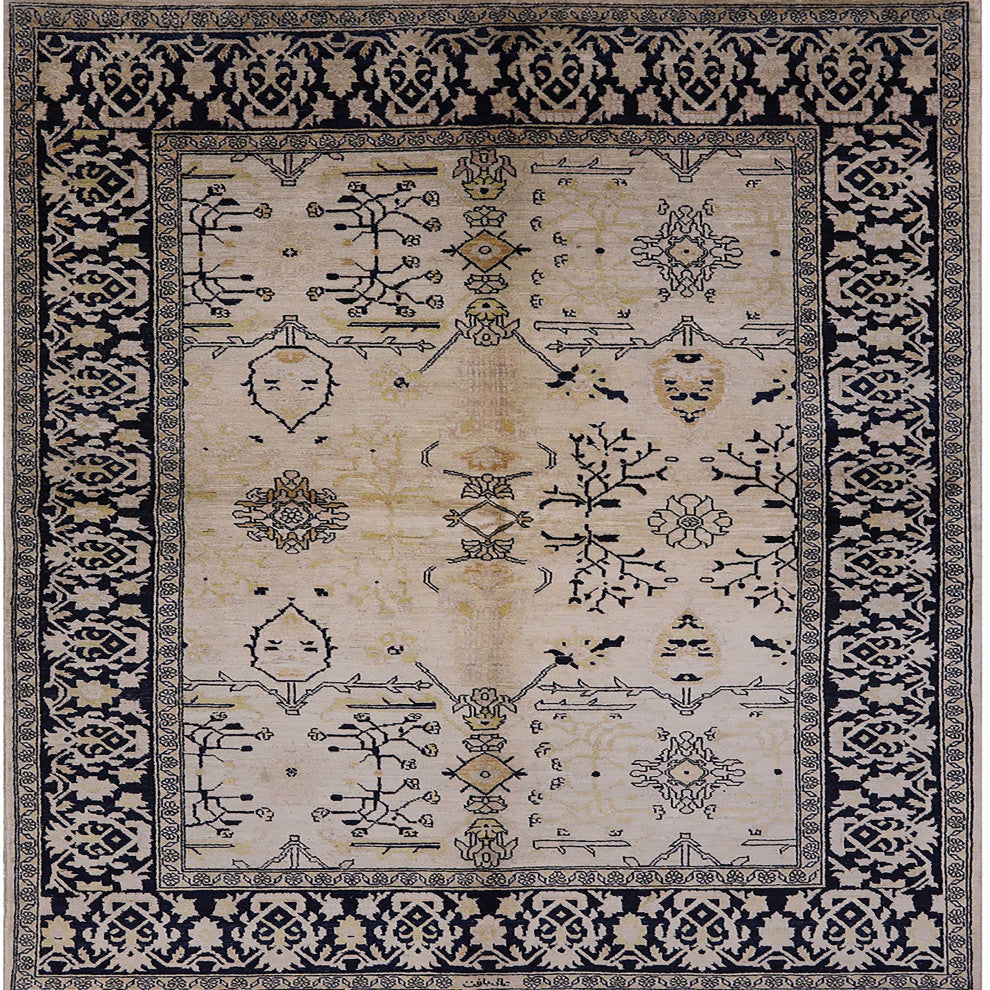 Ahgly Company Indoor Square Mid-Century Modern Area Rugs, 8' Square