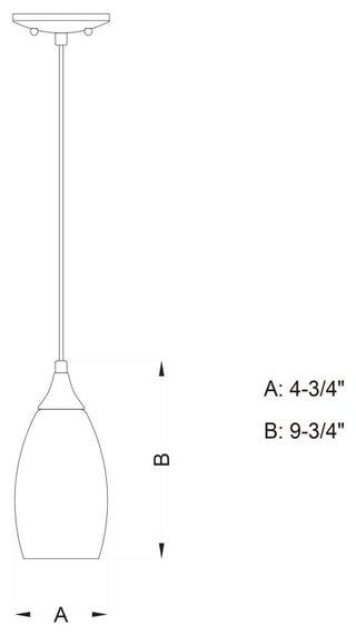 Vaxcel Lighting P0172 Milano 5"W 1 Light Mini Pendant - Satin Nickel