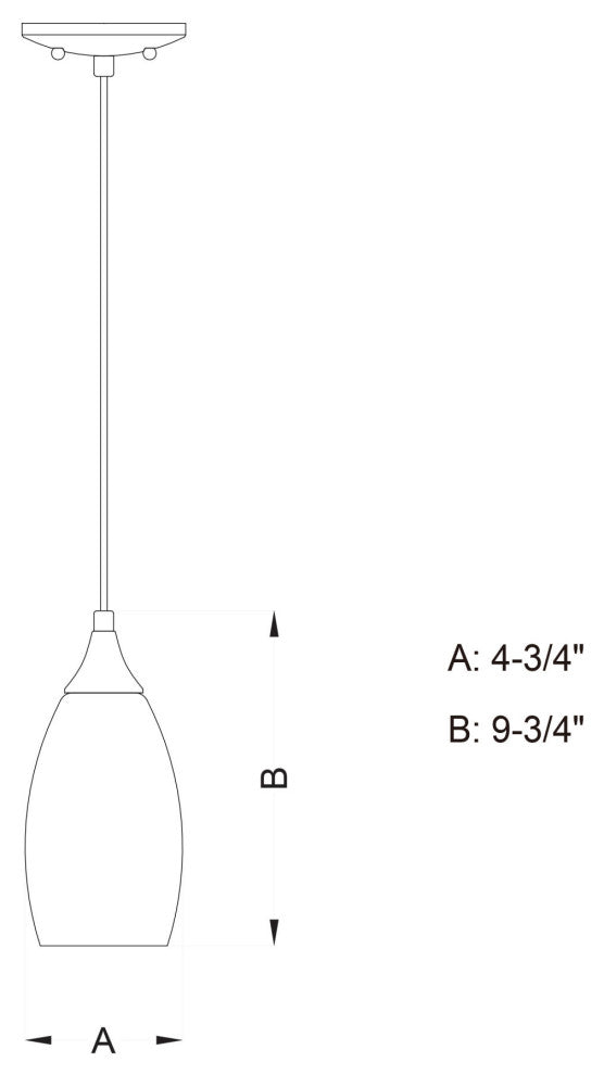 Vaxcel Lighting P0172 Milano 5"W 1 Light Mini Pendant - Satin Nickel