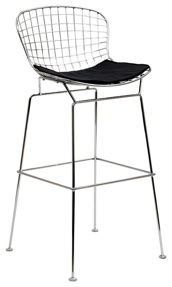 Modern Contemporary Dining Kitchen Bar Stool Black