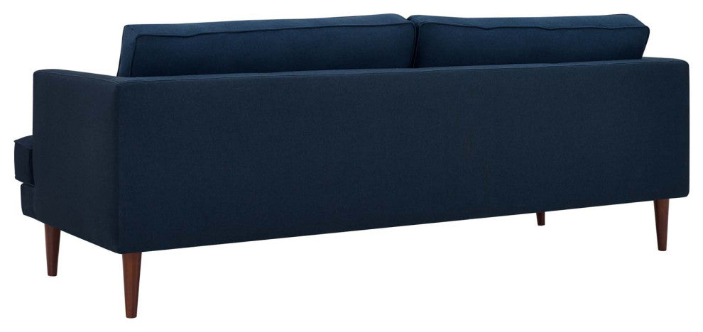 Armchair and Sofa Set, Fabric, Blue, Modern, Living Lounge Hotel Hospitality
