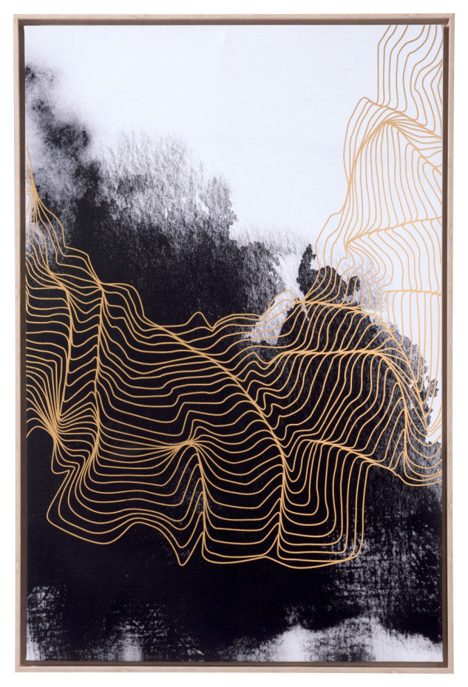 Black and Gold Soul Search Wall Art