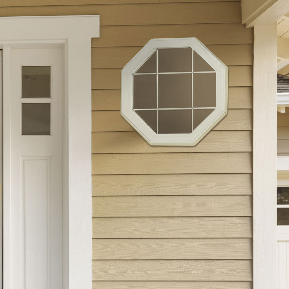 Octagon Geometric Window, With Grid