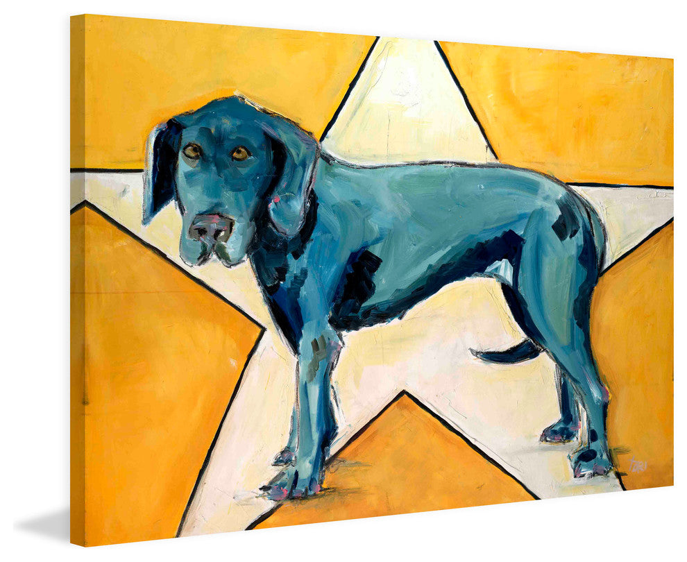 "Star Dog" Painting Print on Canvas by Tori Campisi