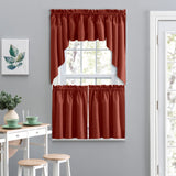 Lisa Solid Tailored Tier, Red, 56"x36"
