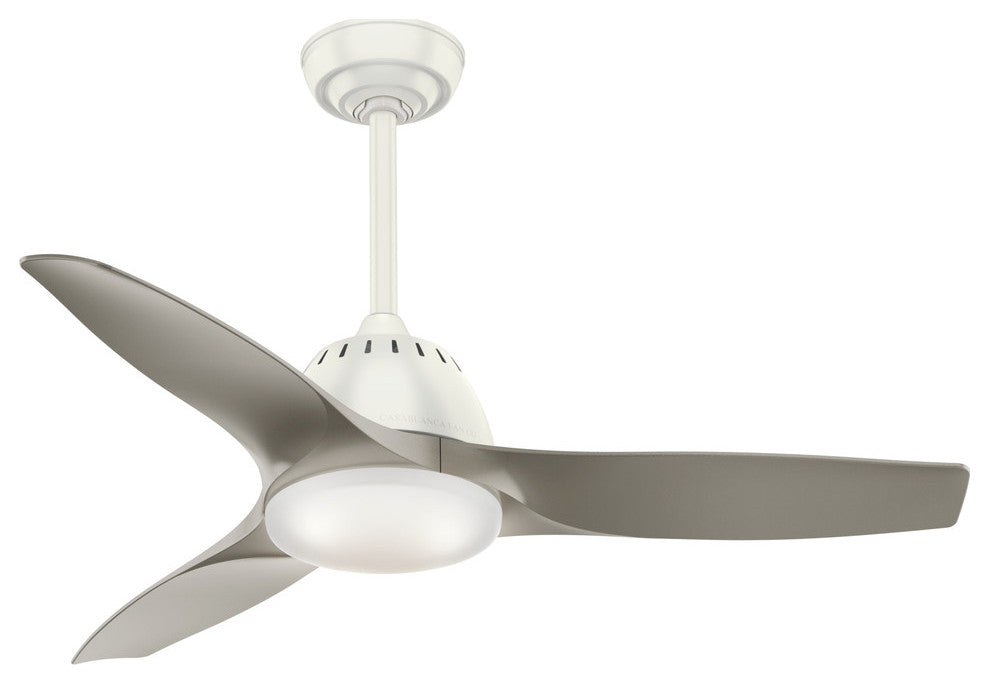 Casablanca 44" Wisp Fresh White Ceiling Fan With Light and Remote