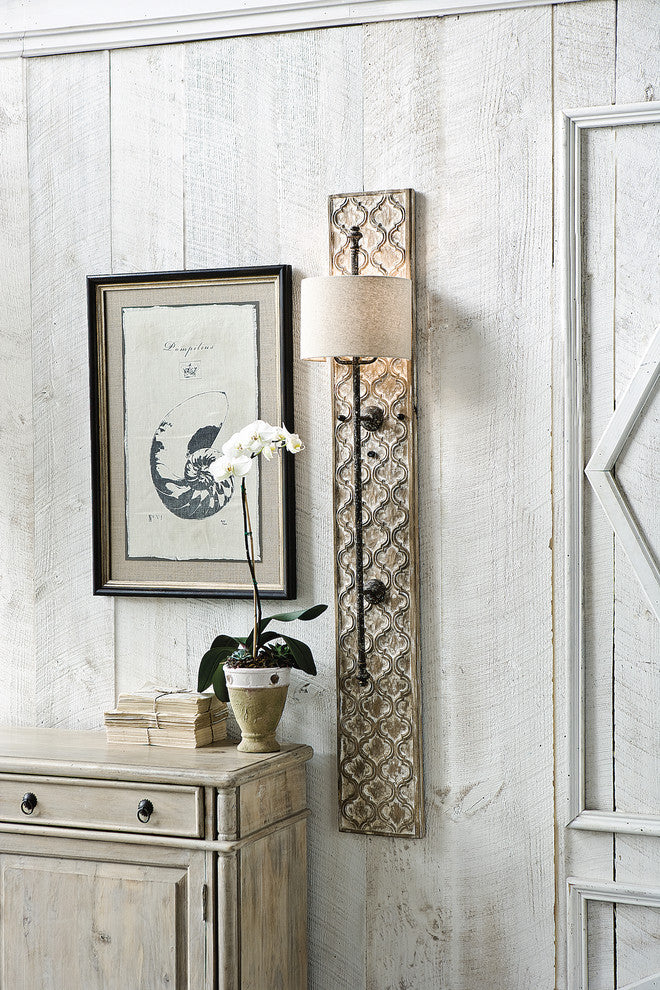 Carved Panel Sconce
