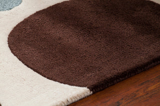 Avalisa Contemporary Area Rug, Blue, 3'6x5'6 Rectangle