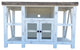Media Console With Glass Doors, White, 52