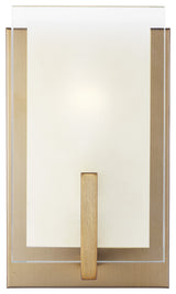 Syll 1-Light Wall/Bath Sconce, Satin Brass