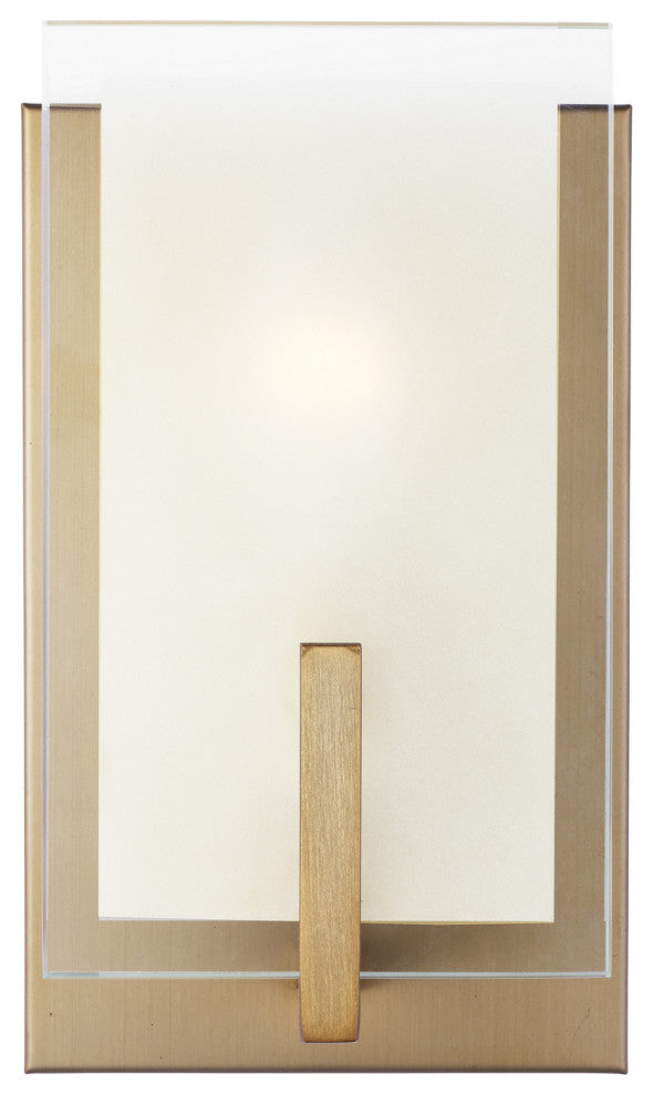 Syll 1-Light Wall/Bath Sconce, Satin Brass