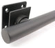 Coronado Designer Straight Bathroom Shower Grab Bar With Square Flanges, 18"