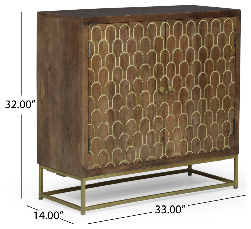 Javayah Wooden 2 Door Cabinet