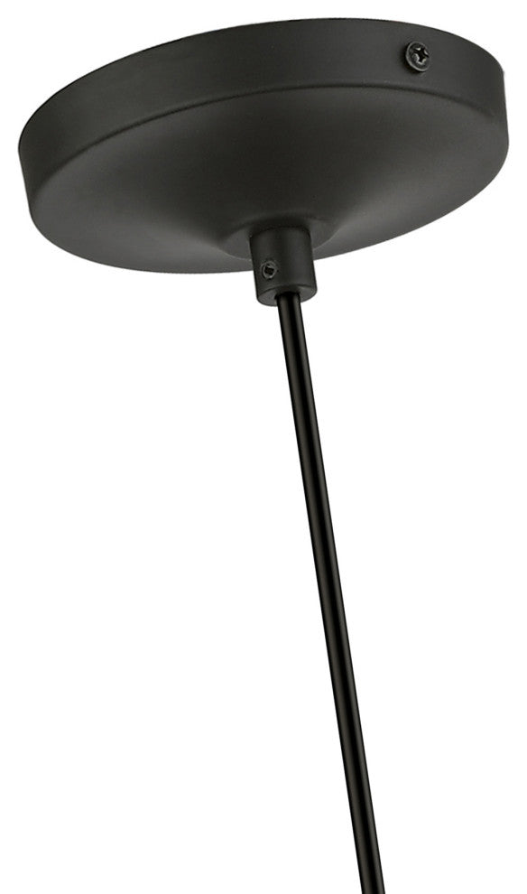 Avondale 1 Light Black With Brushed Nickel Accent Mini Pendant