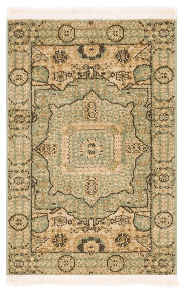 Unique Loom Light Green Jackson Palace 2' 2 x 3' 0 Area Rug
