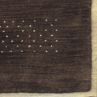 HAND KNOTTED LOOM WOOL ECO-FRIENDLY AREA RUGS - Runner, Brown, Contemporary
