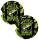 I Just Hold My Rod Green Camo Fishing Coasters for Car Cup Holders Set of 2