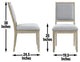 Carena Side Chair, Gray, Set of 2