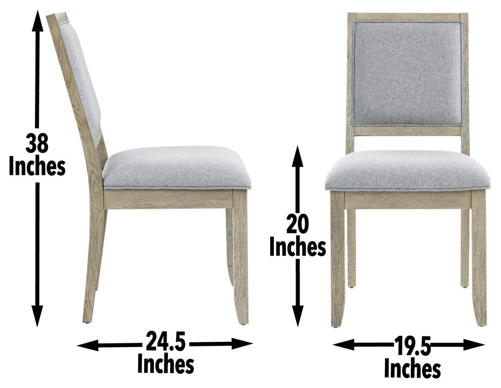 Carena Side Chair, Gray, Set of 2