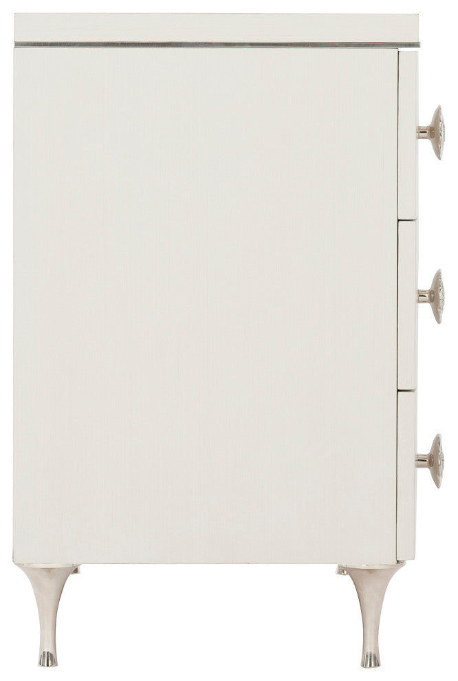 Bernhardt Silhouette Nightstand, Eggshell Finish 34 inch