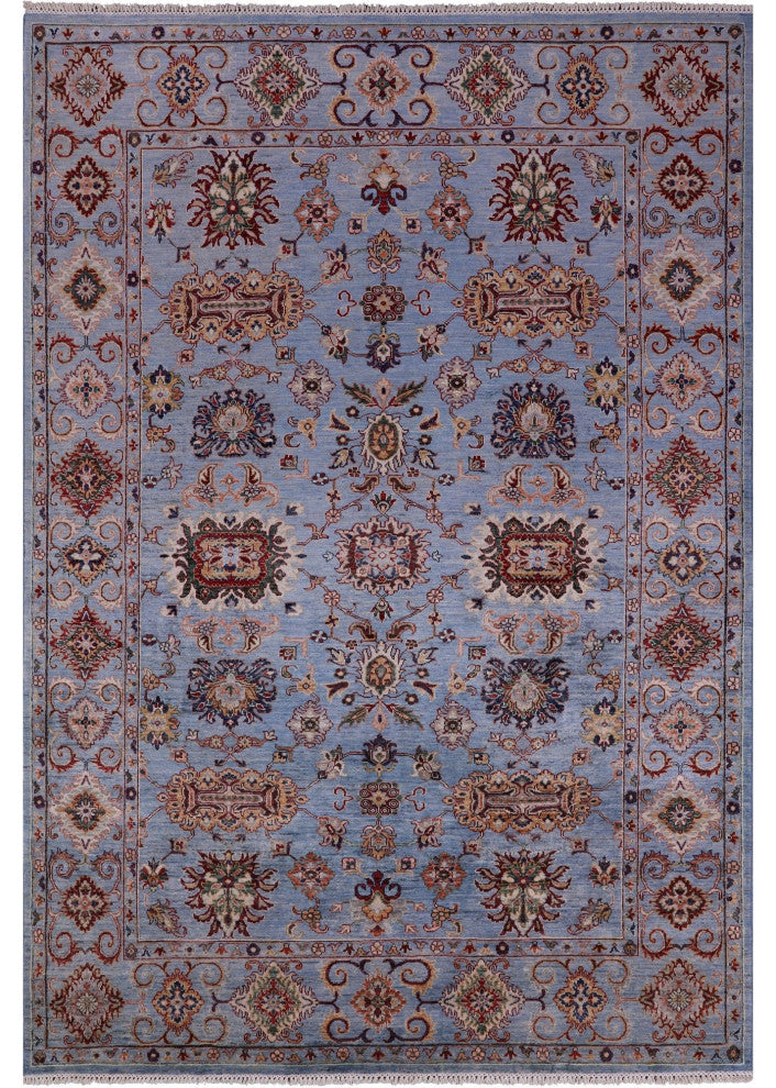 6' 10" X 10' 0" Hand-Knotted Persian Tabriz Wool Rug Q11316