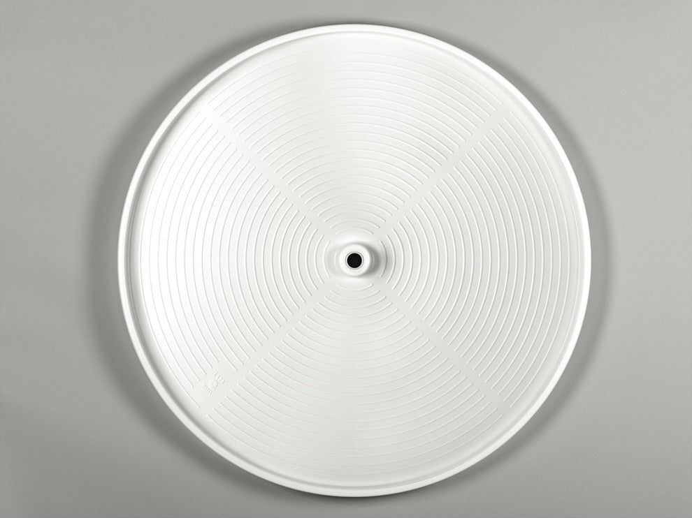Polymer Full Circle 1-Shelf Lazy Susan for Corner Base Cabinet, White, 32"W