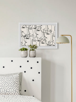 "Face Illusion" Framed Painting Print, 24x16