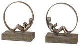 Uttermost Lounging Reader Bookends Set of 2 - 19596