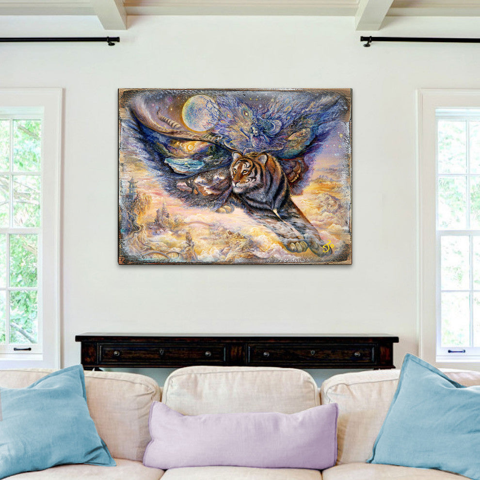 Tiger Moth Wall and Table Top Wooden Decor, 18x12