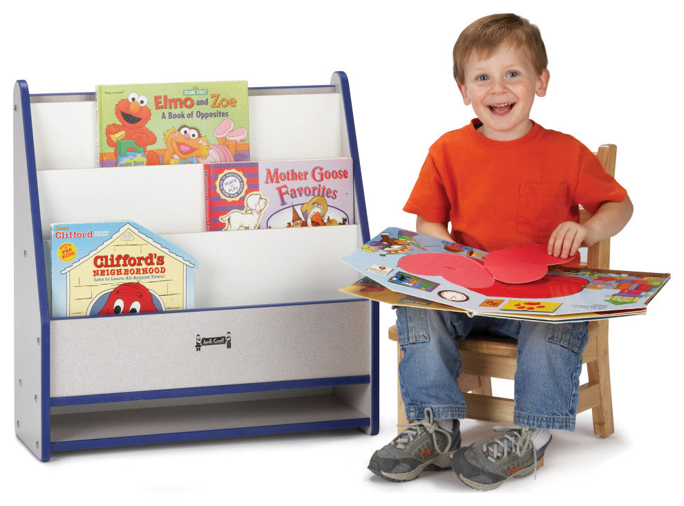 Rainbow Accents Toddler Pick-a-Book Stand - Navy