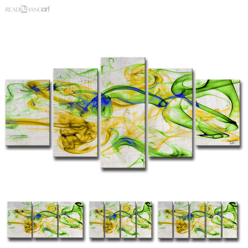Ready2HangArt ''Glitzy Mist XV'' by Tristan Scott, 18"x36", 3 Piece Set