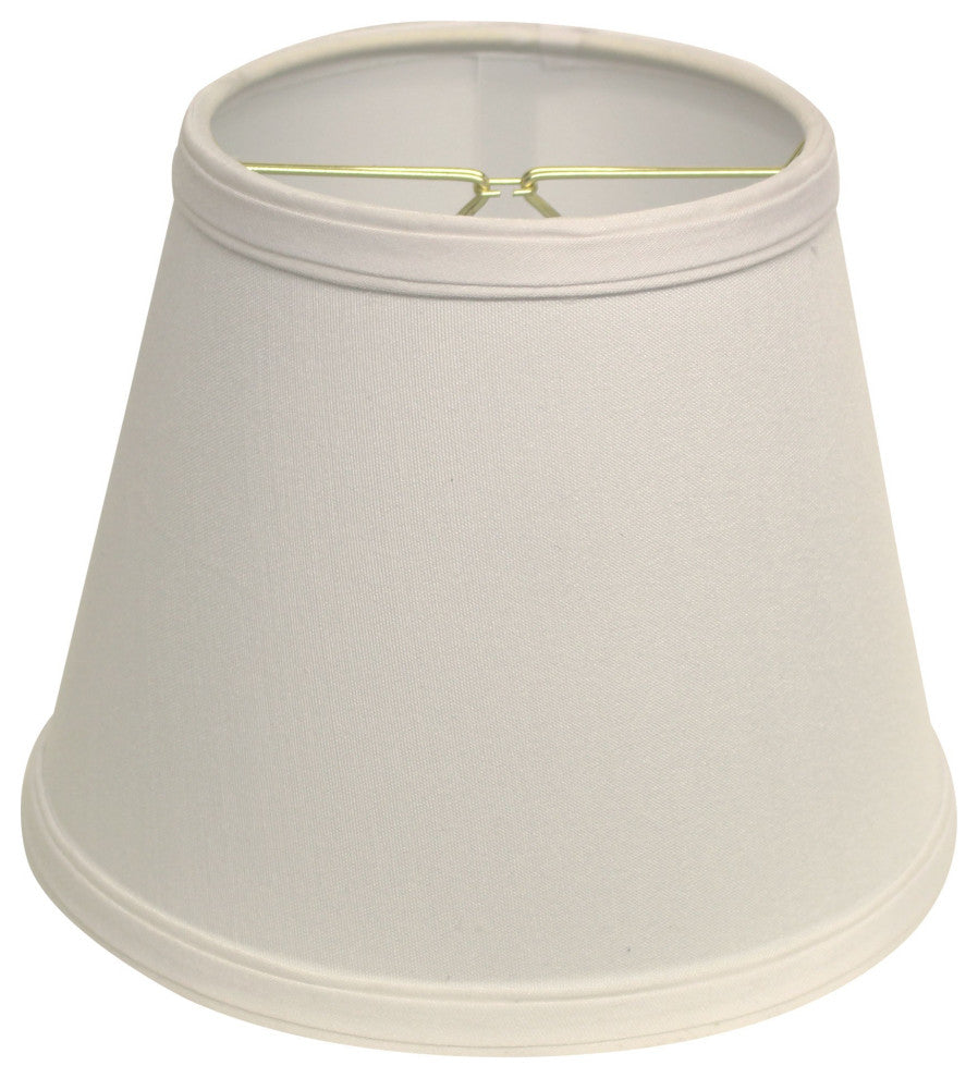 White No Slub Innsbruck Empire Lamp Shade 8" Bottom