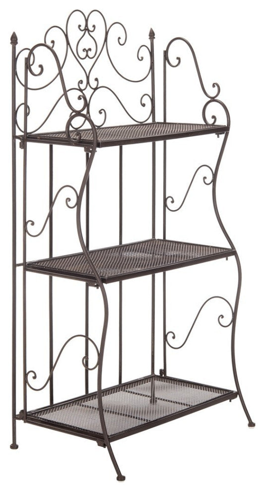 Safavieh Outdoor Torus 3 Tier Shelf Unearthed Rust