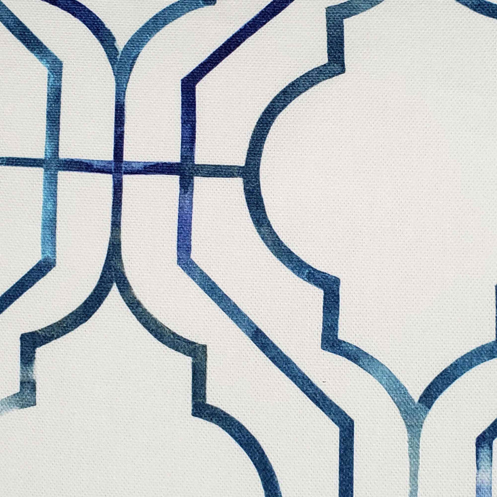 Biltmore Gate Blue Throw Pillow 12x20, with Polyfill Insert
