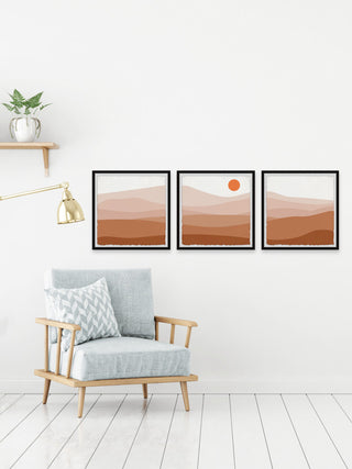 Your Mountain Is Waiting Triptych, Set of 3, 24x24 Panels