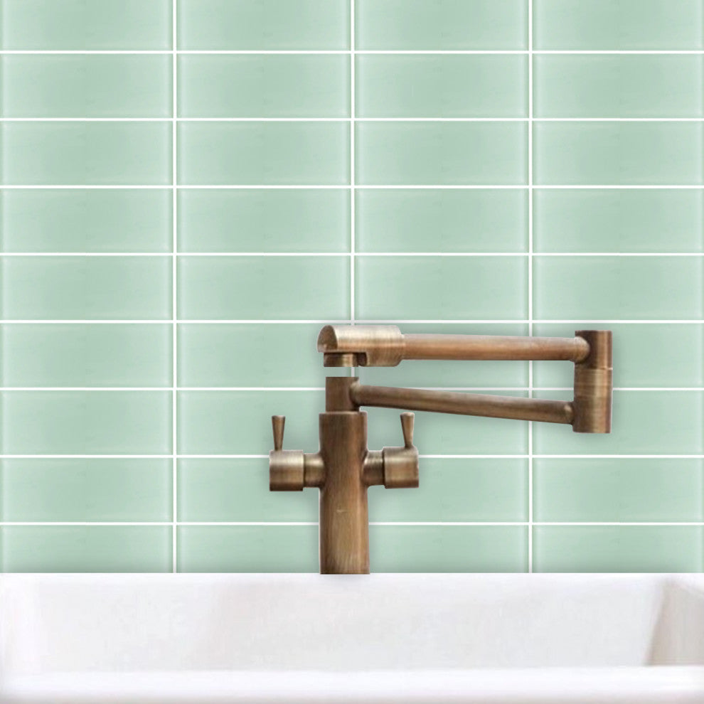 3x8 Seafoam Tile, Seafoam